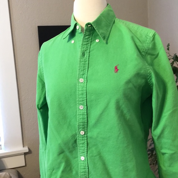 Ralph Lauren Kellygreen Oxford Button 